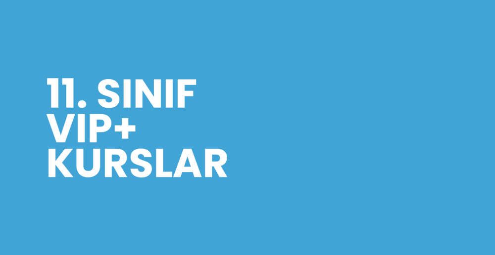 11. SINIF VIP+ KURSU